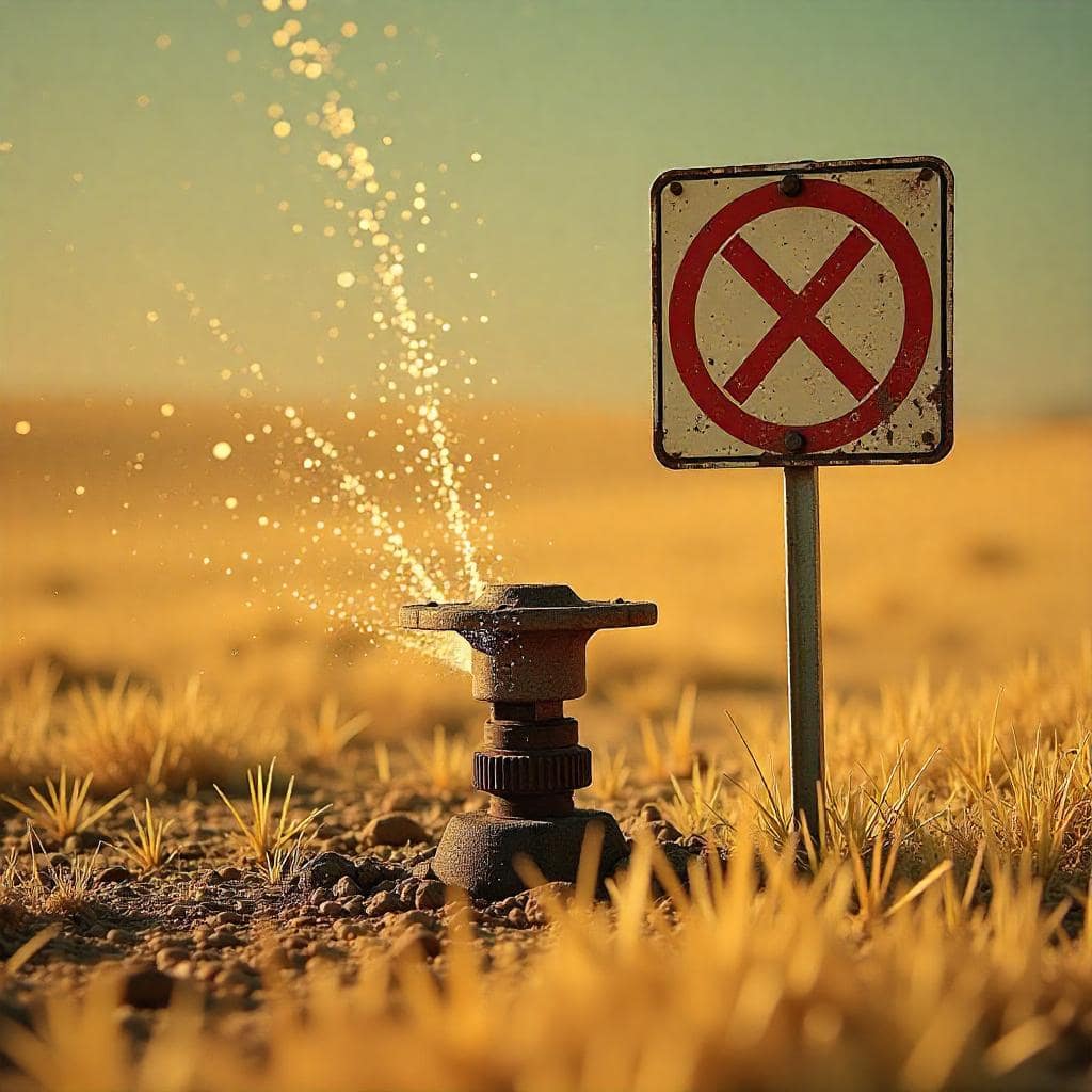 Césped artificial y falta de agua