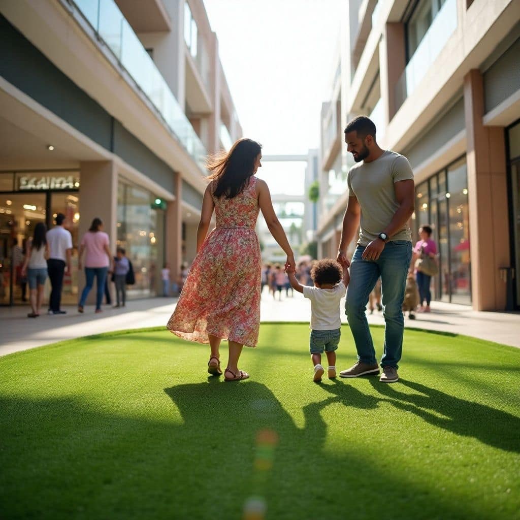 Césped Artificial en Centros Comerciales