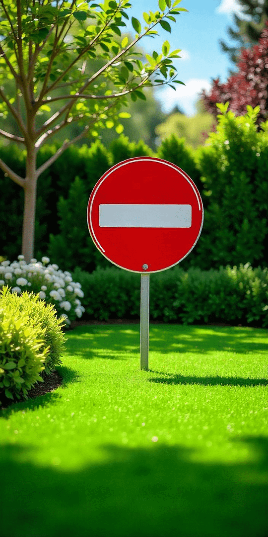 Que no colocar sobre el césped artificial